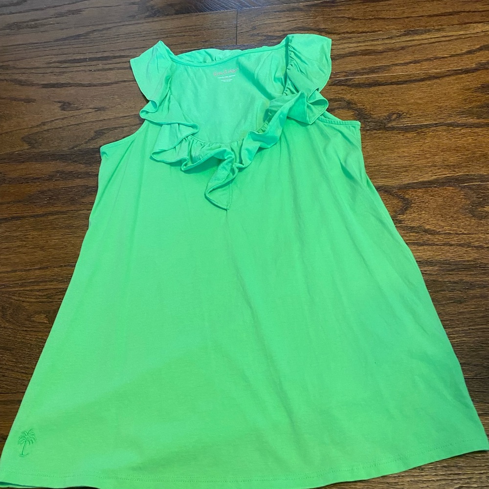 Lilly Pulitzer Nadal sleeveless ruffle tank